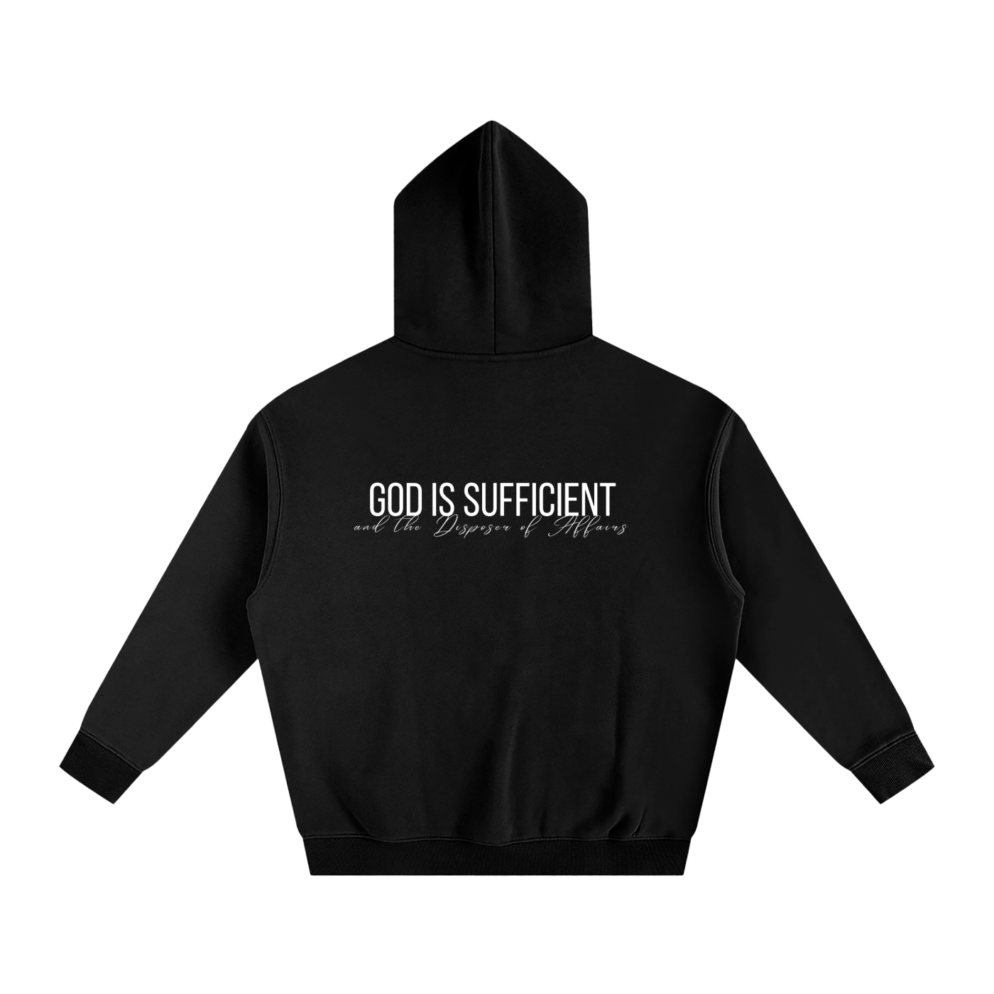 ‘God Is Sufficient’ - Oversized Fleeced Hoodie
