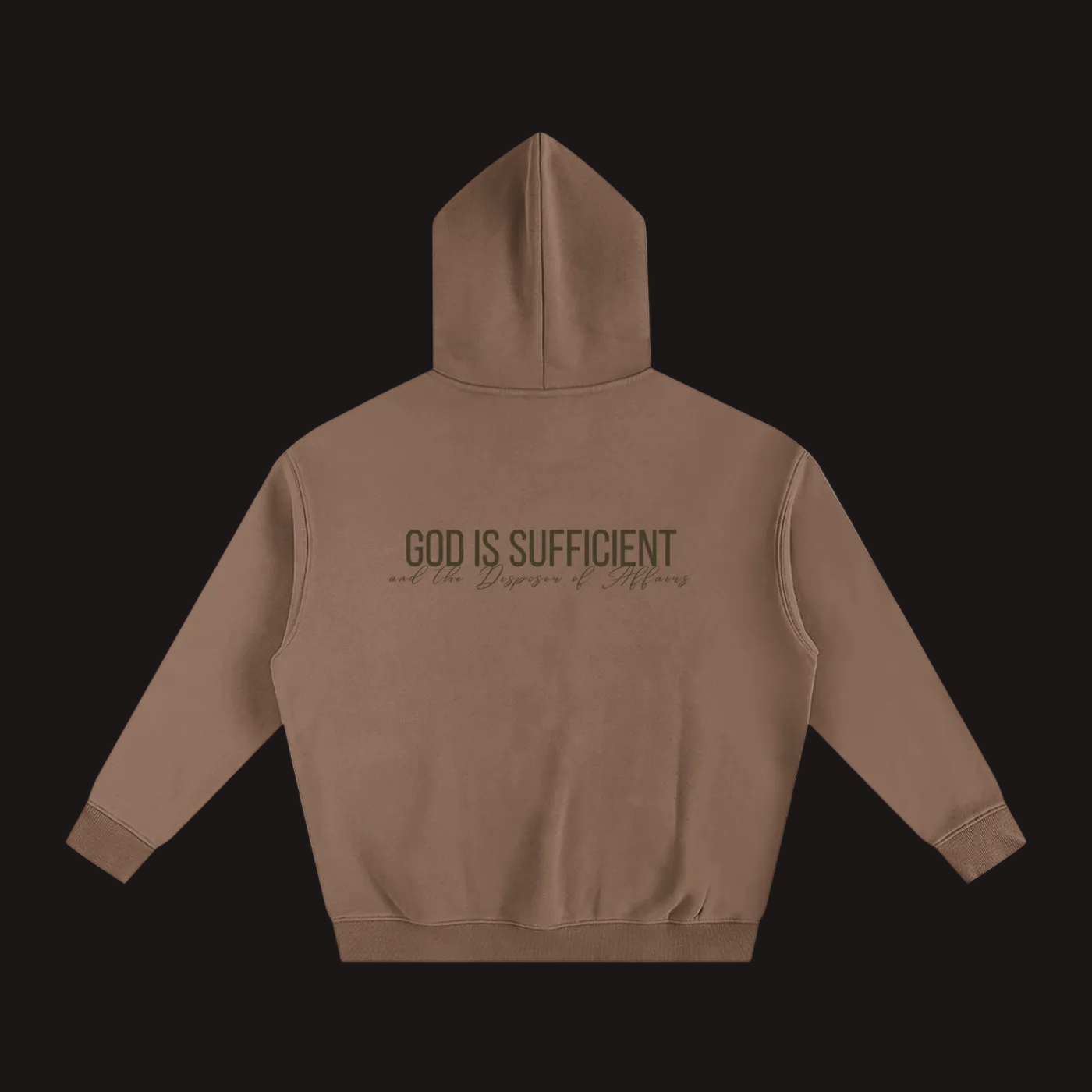 ‘God Is Sufficient’ - Oversized Fleeced Hoodie