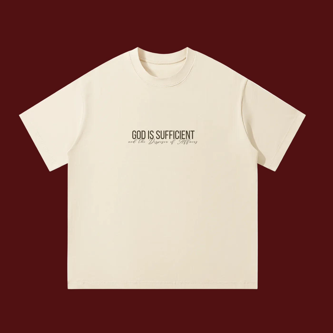 ‘God Is Sufficient’ -  Oversized T-Shirt