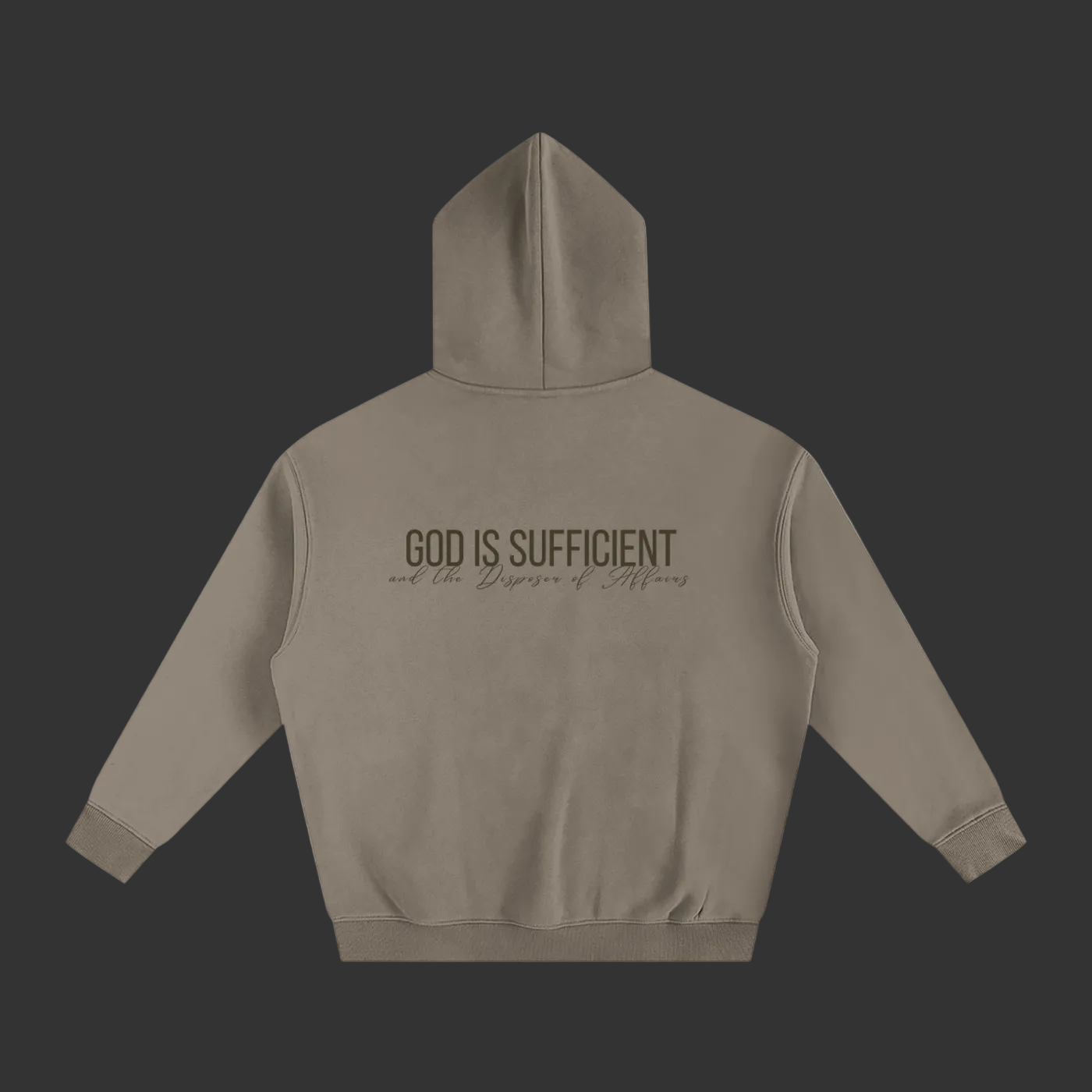 ‘God Is Sufficient’ - Oversized Fleeced Hoodie