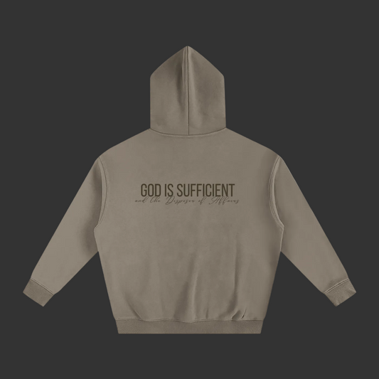 ‘God Is Sufficient’ - Oversized Fleeced Hoodie